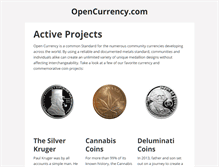 Tablet Screenshot of opencurrency.com